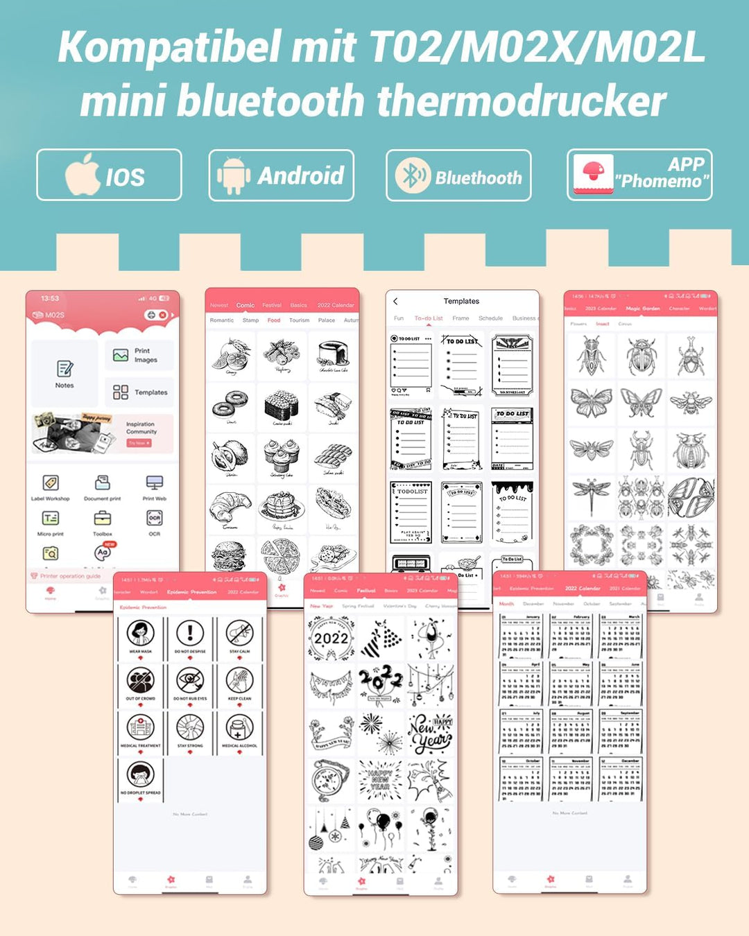 PHEROMON- MINI DRUCKERPAPIER