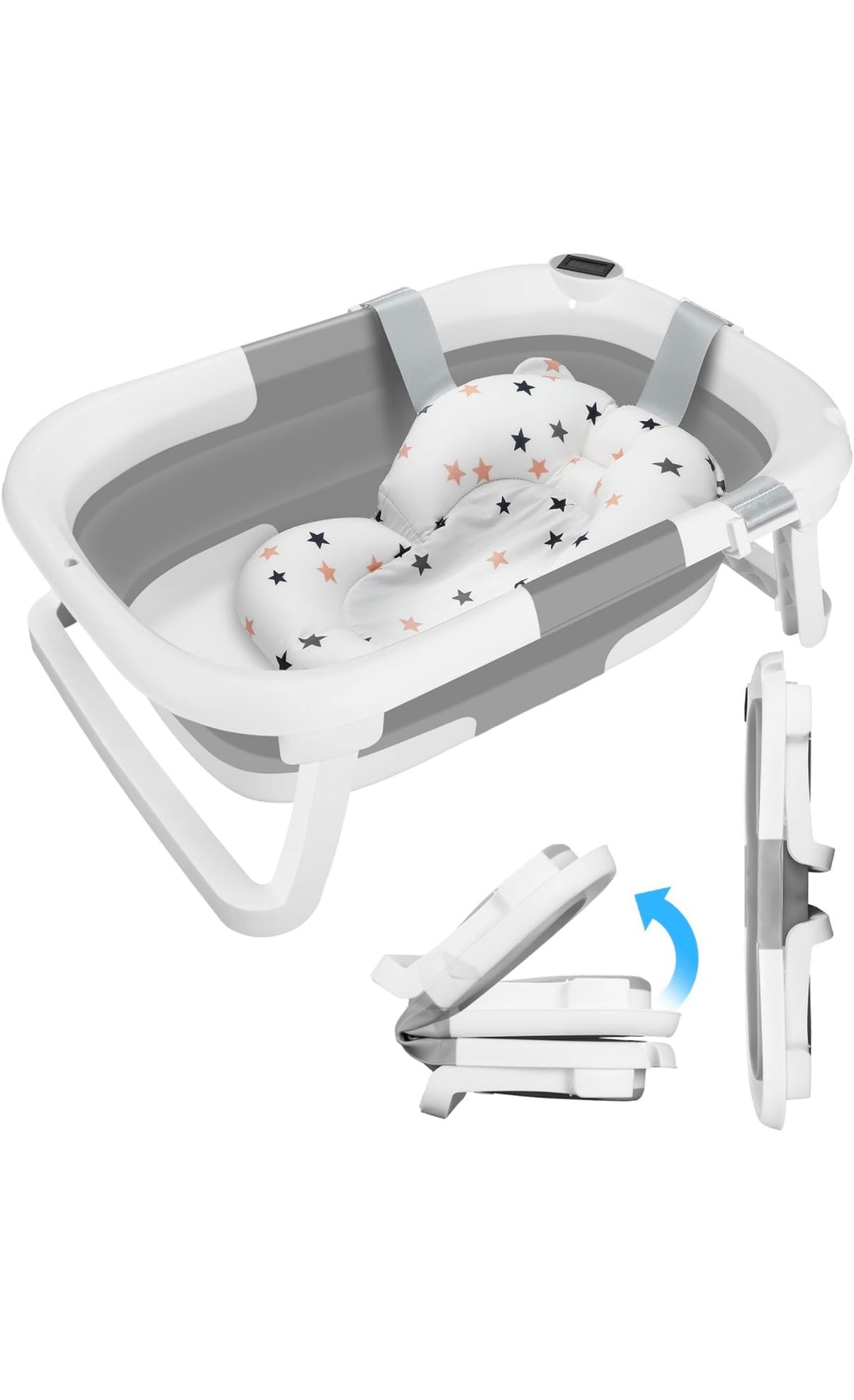 FALTBARE BABYWANNE MIT TEMPERATURANZEIGE